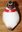 Vogel Deko-Vogel mit Schal und Hut - Weihnachten - ca. 12,5 x 12 cm
