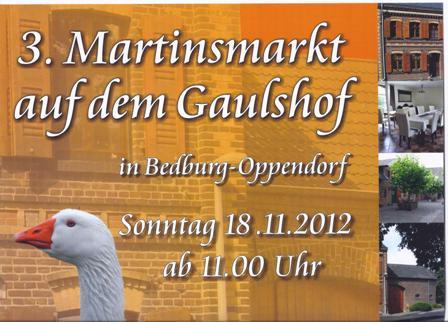 3. Martinsmarkt auf dem Gaulshof - Bedburg 2012