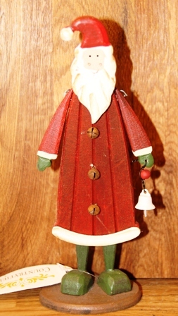 Weihnachtsmann Nikolaus Holz H 21 cm