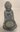 Buddha grau-schwarz Teelichthalter H:12,5cm mit Wandhalterung