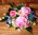 Bouquet Frühlungsblumen rosa/weiß/hellblau Kunstblume ca. 20 cm