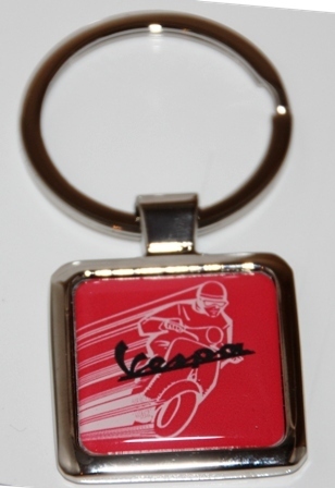 Vespa Schlüsselanhänger Original rot "Vespa"