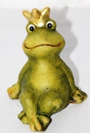 Frosch-König Deko Figur grün H:6,5 cm Campo