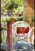 Garten Fahne "Watercolor Wicker" Stuhl Haus Toland Home Garden