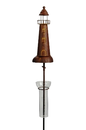 Regenmesser Stab "Leuchtturm" 11xH34+H100 cm rost Campo