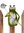 Zaunfigur Zaunhocker "Frosch mit Kescher" 13x8,5xH15,5 cm