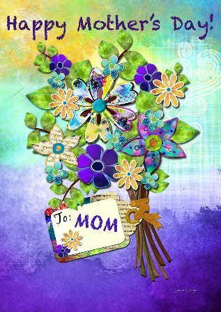 Garten Fahne "Mothers Day Bouquet" - Muttertag - Toland Home Garden