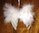 Engelflügel - Anhänger mit weißem Band H: ca. 11 cm D: ca. 12 cm