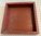 Holz Tablett in rot 14 x 14 x 3 cm natural - Dekoration