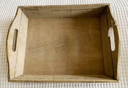 Holz-Tablett  in braun "Bistro" ca. 36cm/H: 6 cm - shabby