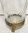 Pokal-Glas mit Metallrand antikgold und Musterglas H13/D7cm Teelicht