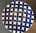 Japan Schale - Matcha Schale, H 8 cm/D 15 cm dunkelblau-weiß Ranke